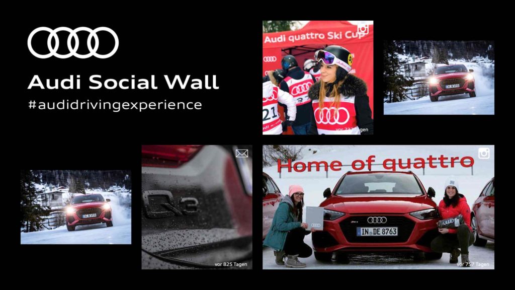 socialwall display audi